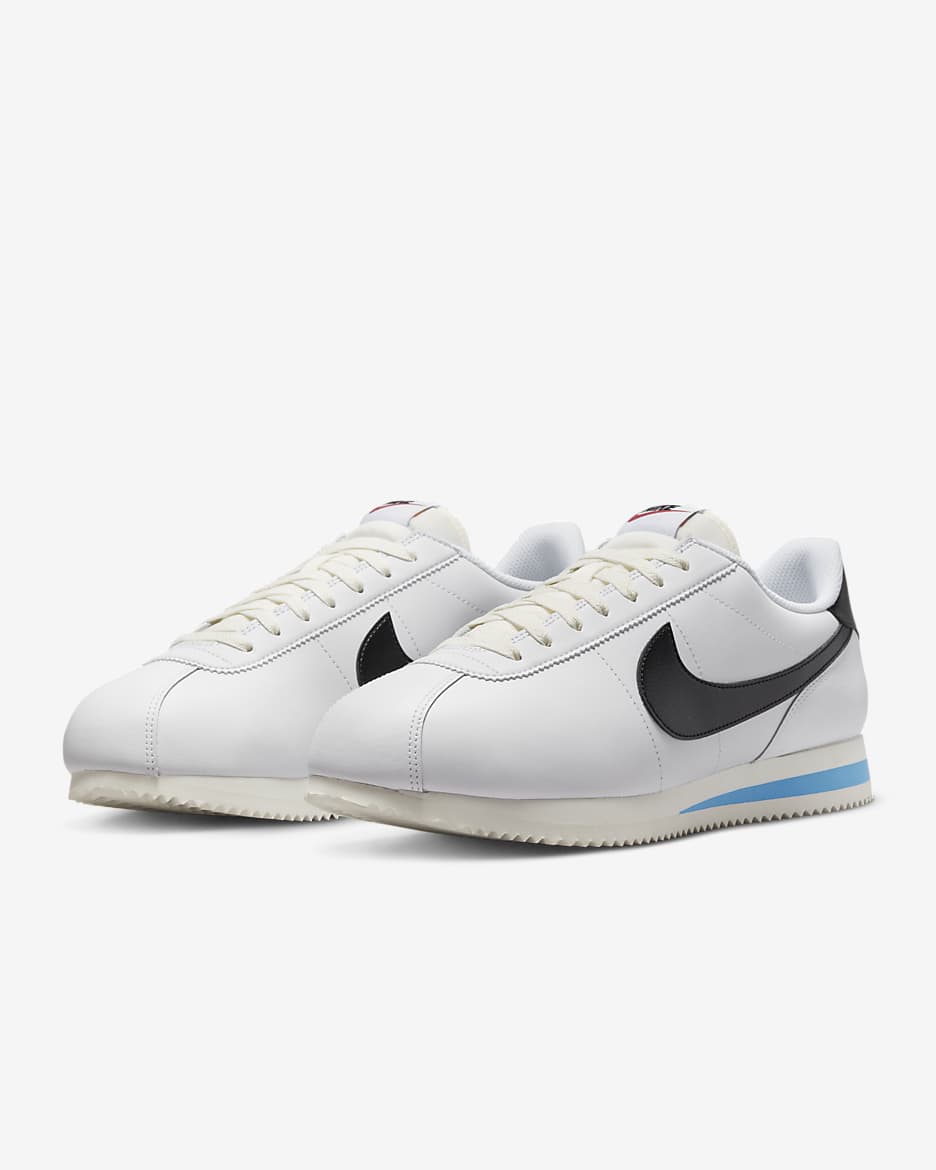 Cortez all white leather mens hotsell